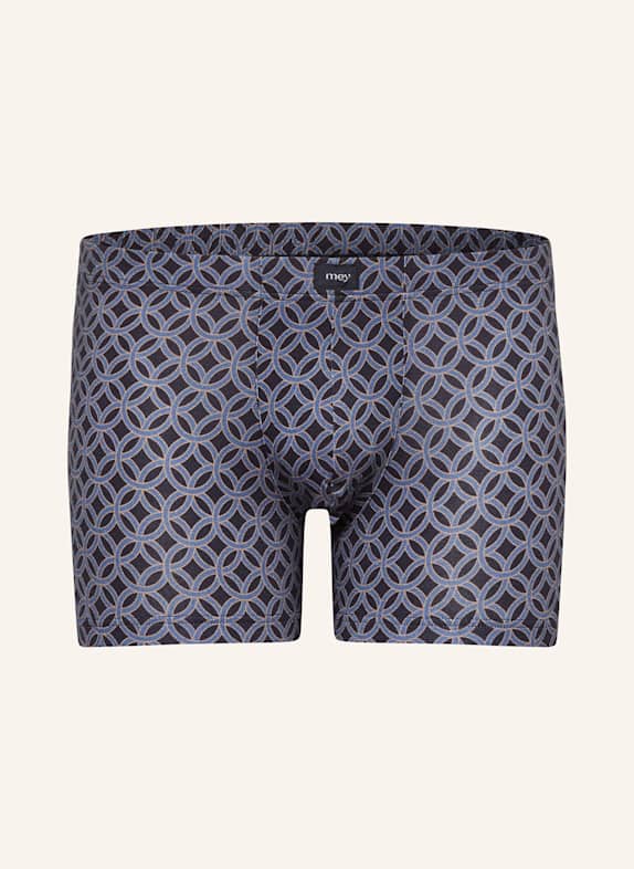 mey Boxer shorts REGULAR CIRCULAR series DARK BLUE / BLUE / LIGHT BROWN
