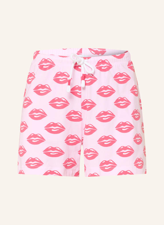 mey Schlafshorts Serie JUICY KISS HELLROSA/ ROT