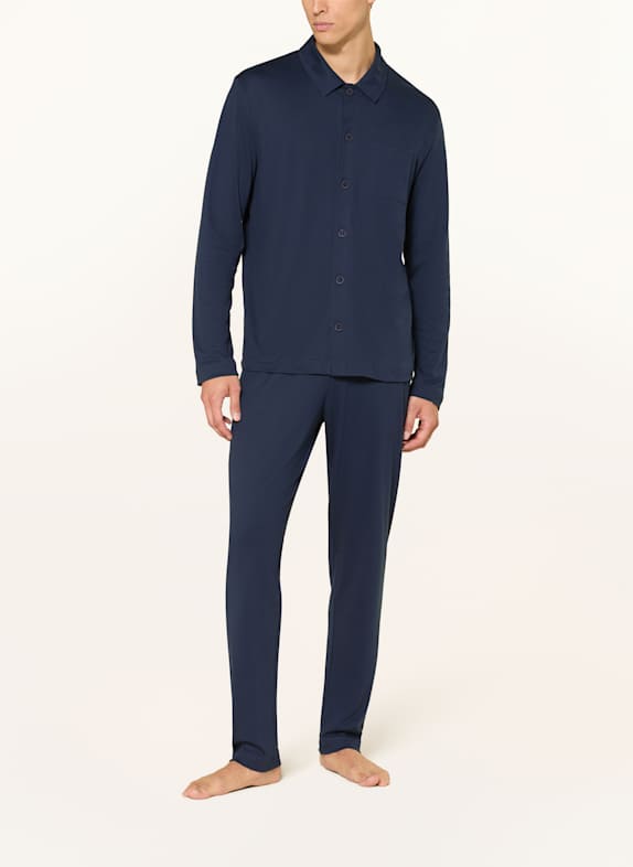 mey Pyjamas serie PURE NIGHT MÖRKBLÅ
