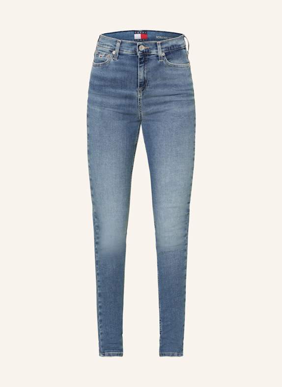 TOMMY JEANS Tommy Jeans Srebrny skórzany pasek 1A4 DENIM MEDIUM