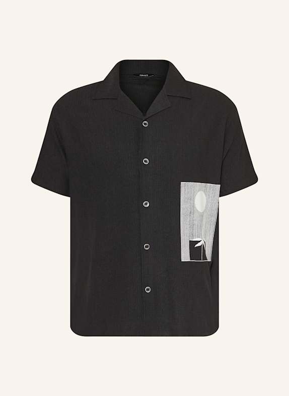 REISS Resorthemd COAST Comfort Fit SCHWARZ