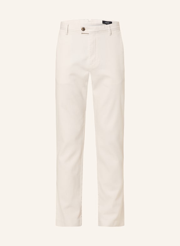 REISS Piqué chino DOBBY slim fit ECRU