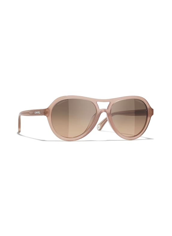 CHANEL Runde Sonnenbrille 181243 - ROSÉ/BRAUN