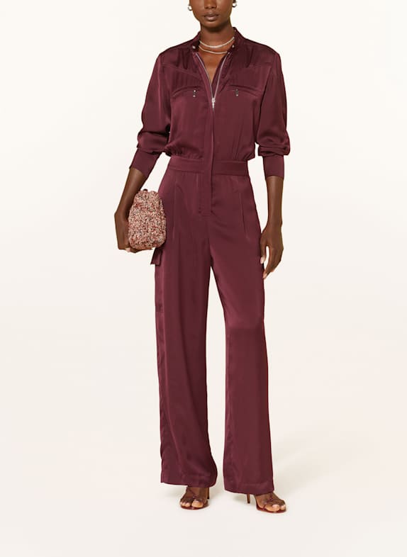 ba&sh Cargo-Jumpsuit CARMY DUNKELROT