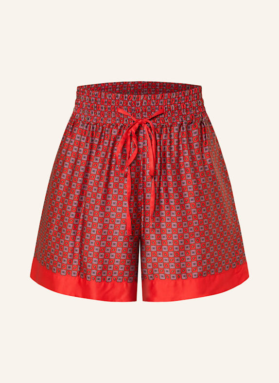 SANDRO Satinshorts ROT/ PINK/ TAUPE