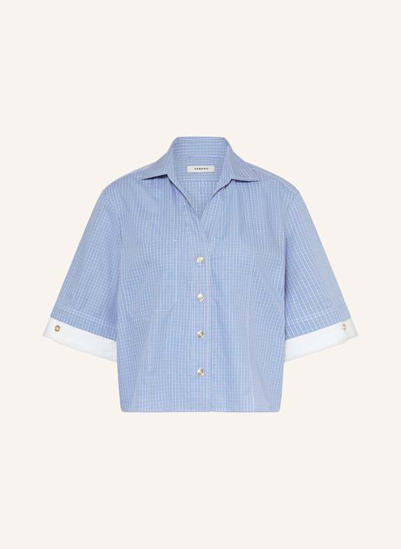 SANDRO Hemdbluse BLAU/ HELLBLAU/ WEISS