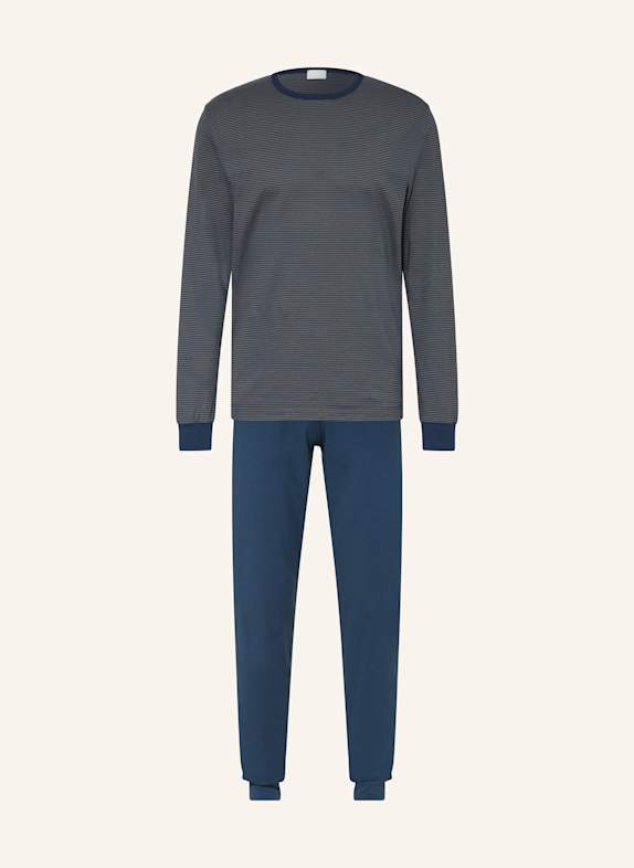 mey Pajamas series NIGHT STRIPES DARK BLUE