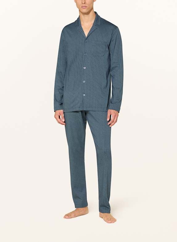 mey Pyjamas serie WINTERY MÖRKBLÅ