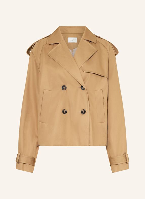 CLAUDIE PIERLOT Trench-Jacke CAMEL