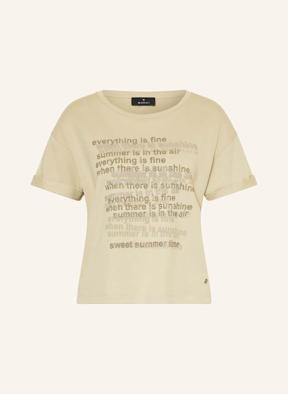 monari T-Shirt mit Schmucksteinen BEIGE