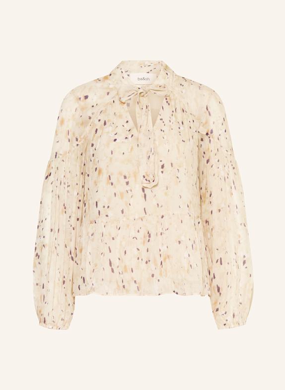 ba&sh Halenka s vázačkou KAMALA BÉŽOVÁ/ TMAVĚ FIALOVÁ