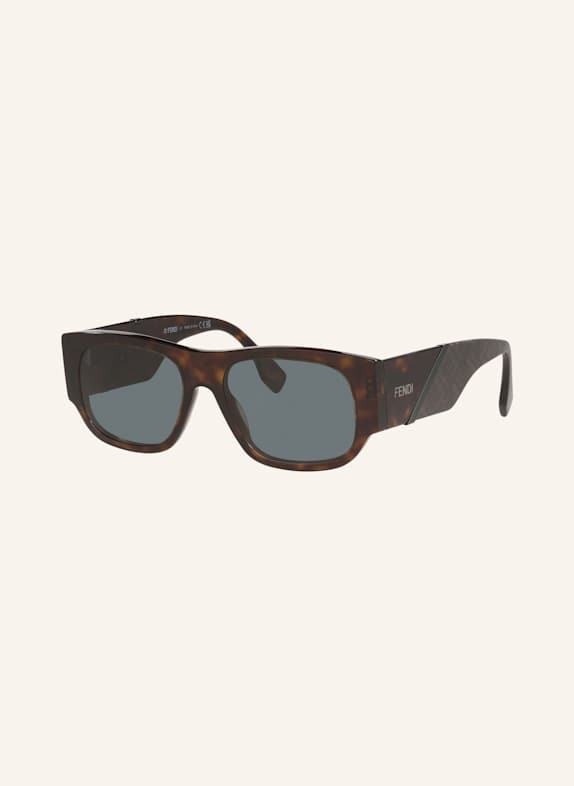 FENDI Okulary przeciwsłoneczne FENDI DIAGONAL FE40156I 4400J1 – HAVANA/ SZARY