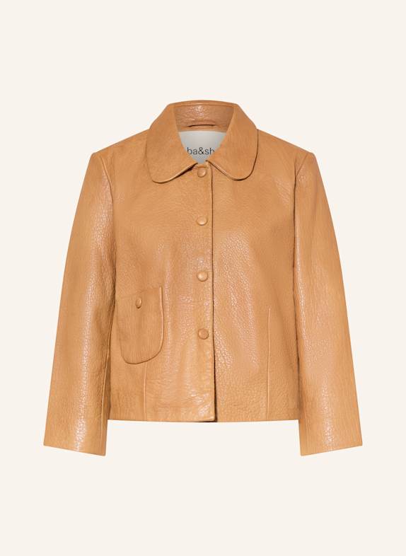 ba&sh Kožená bunda BILOS KOŇAKOVÁ