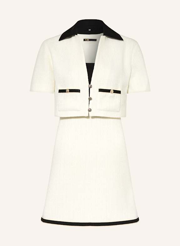 maje Set RITANINA: Bouclé-Blazer und Bouclé-Kleid ECRU