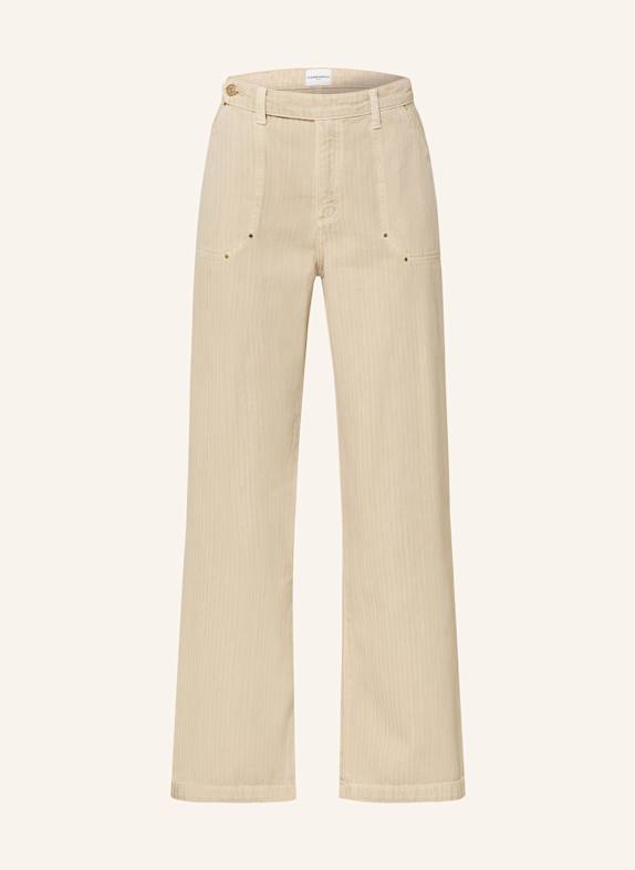 CLAUDIE PIERLOT Wide Leg Jeans BEIGE