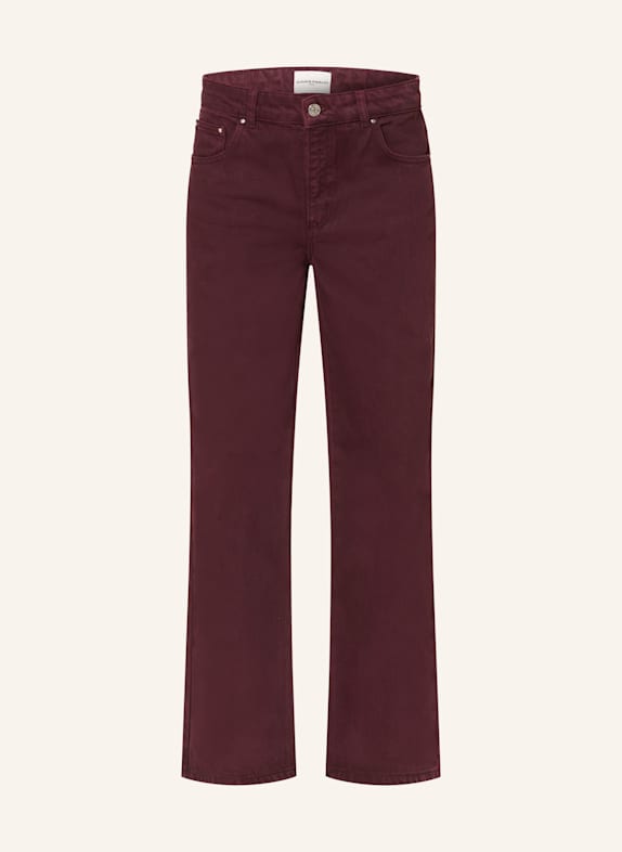 CLAUDIE PIERLOT Wide Leg Jeans I009 BURGUNDY