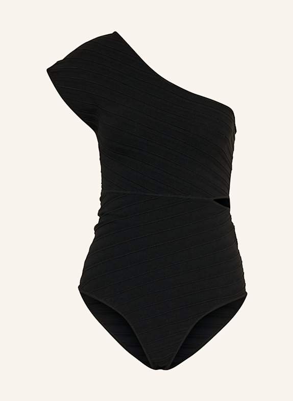 SANDRO One-Shoulder-Body mit Cut-out SCHWARZ