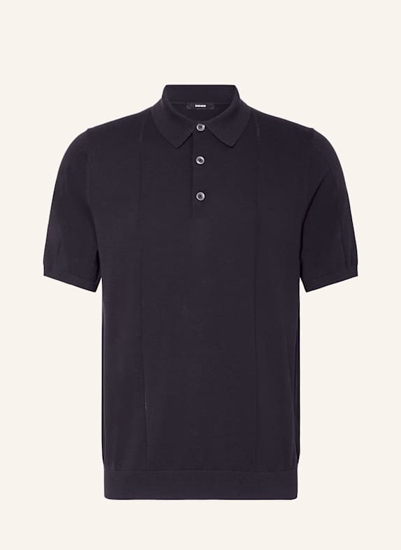 REISS Strick-Poloshirt ASHER DUNKELBLAU