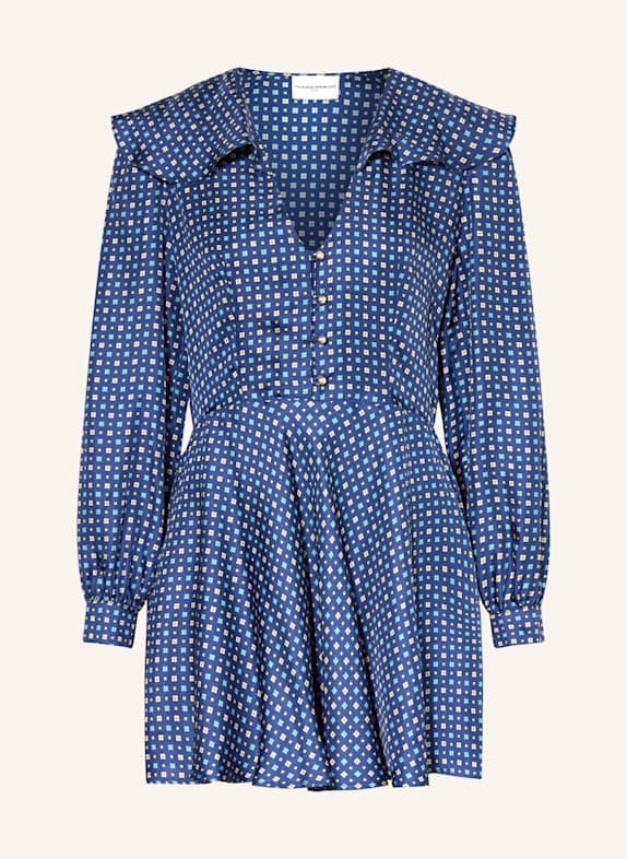 CLAUDIE PIERLOT Kleid mit Volants BLAU
