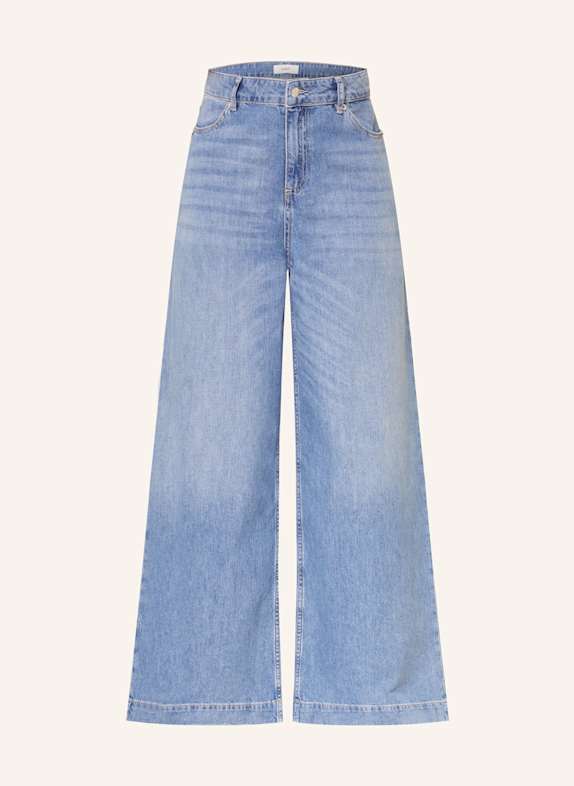 ba&sh Wide Leg džíny MUSC BLUE LIGHTUSEDBLUE