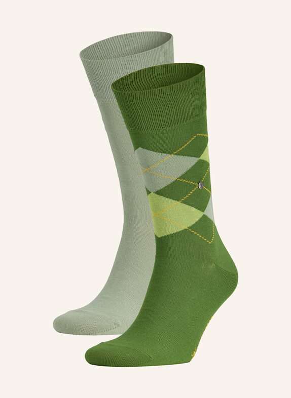 Burlington 2er-Pack Socken EVERYDAY GRÜN / HELLGRÜN