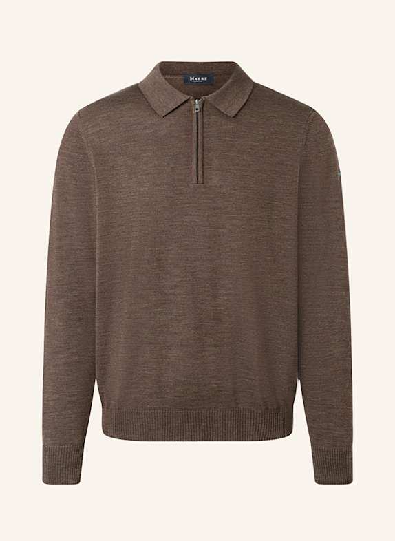 MAERZ MUENCHEN Pullover aus Merinowolle DUNKELBRAUN
