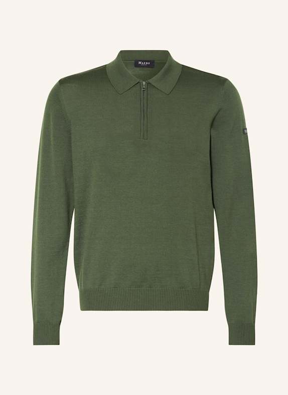 MAERZ MUENCHEN Sweater made of merino wool DARK GREEN