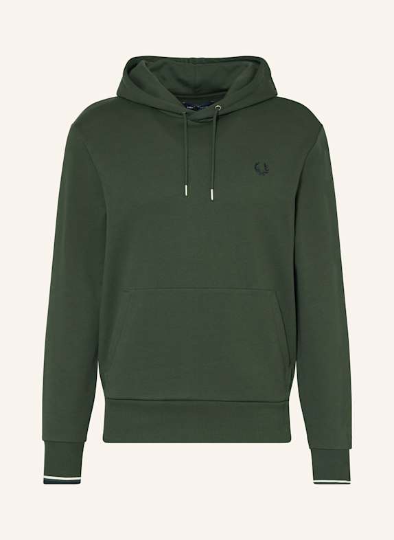 FRED PERRY Hoodie M2643 DUNKELGRÜN