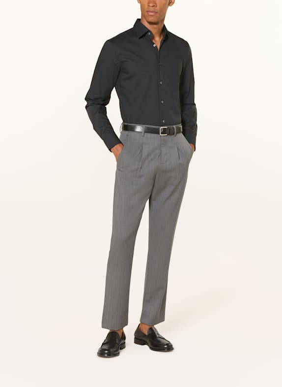 BOSS Overhemd HANK Slim Fit ZWART