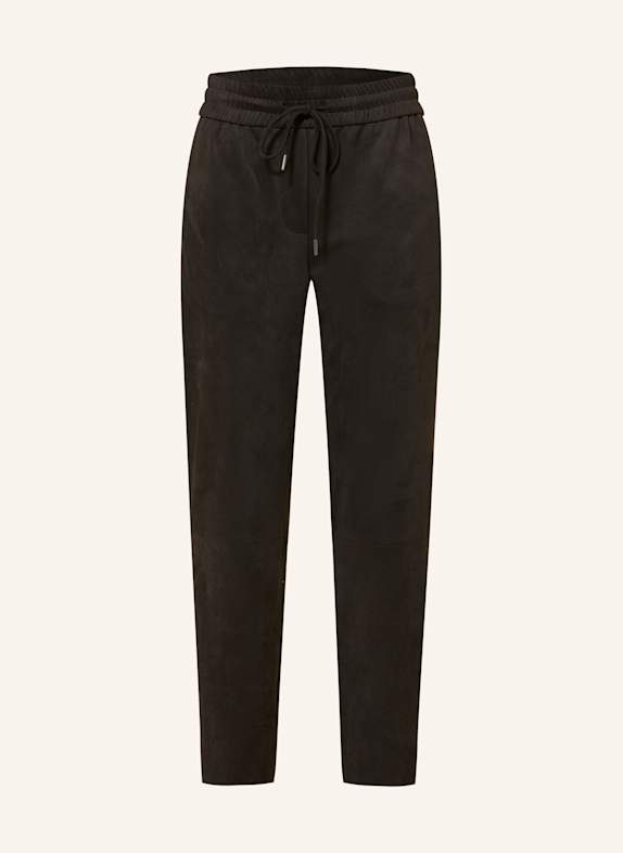 Juvia 7/8 trousers in leather look BLACK