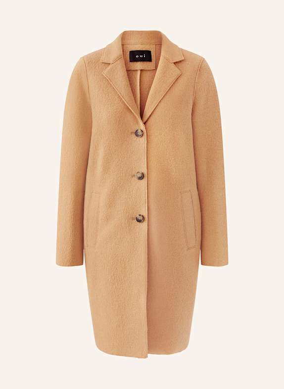 oui Wollmantel CAMEL