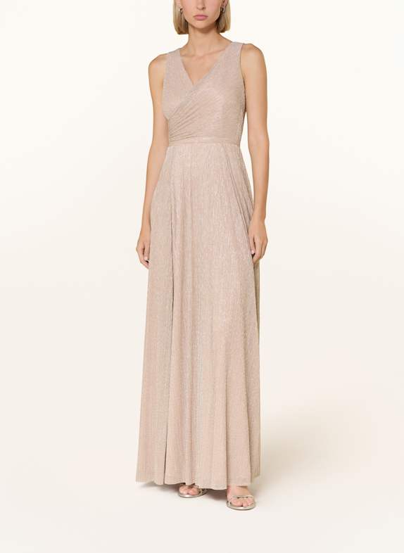 Vera Mont Abendkleid mit Glitzergarn CREME/ GOLD