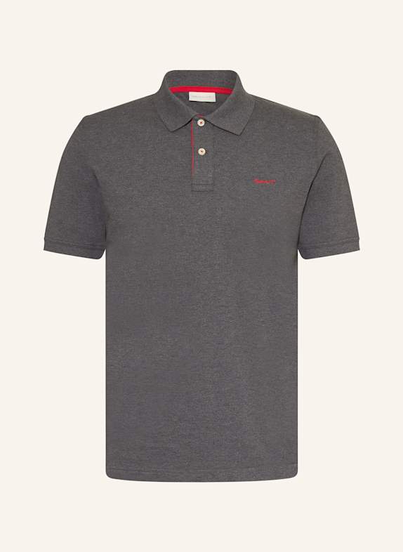 GANT Piqué-Poloshirt DUNKELGRAU