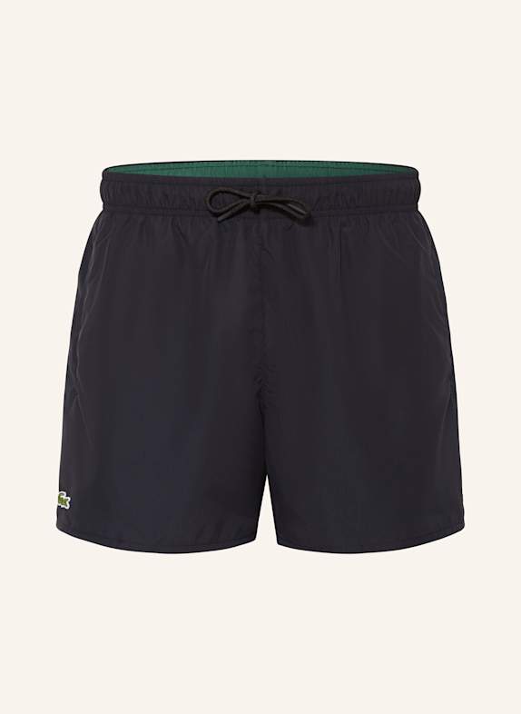LACOSTE Koupací šortky ČERNÁ
