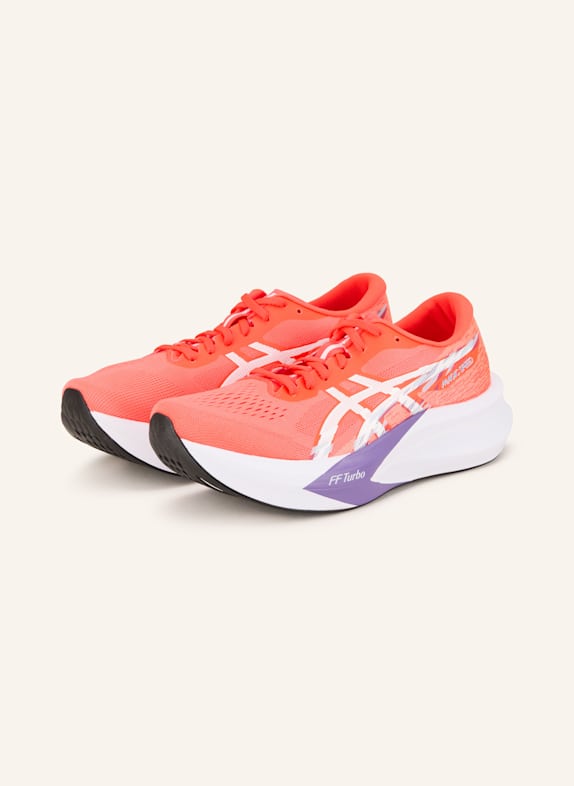 ASICS Laufschuhe MAGIC SPEED 4 NEONROT/ WEISS