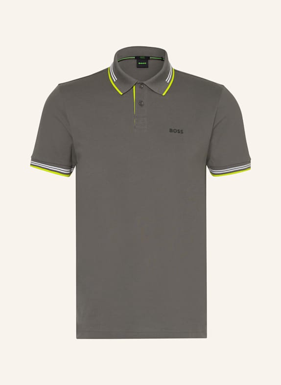 BOSS Piqué-Poloshirt PAUL Slim Fit GRAU