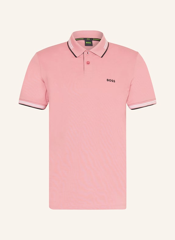 BOSS Piqué-Poloshirt PAUL Slim Fit ROSÉ/ SCHWARZ/ WEISS