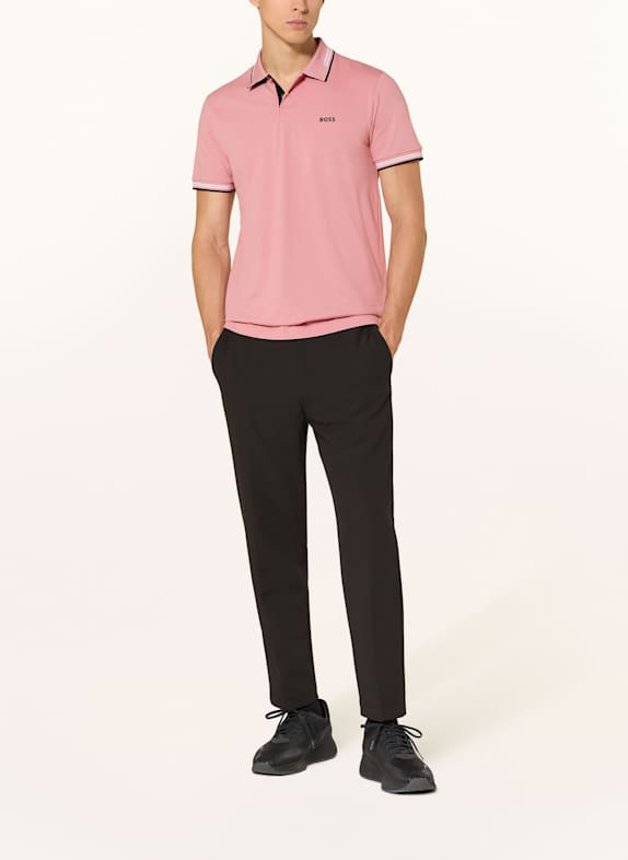 BOSS Piqué-Poloshirt PAUL Slim Fit ROSÉ / SCHWARZ / WEISS