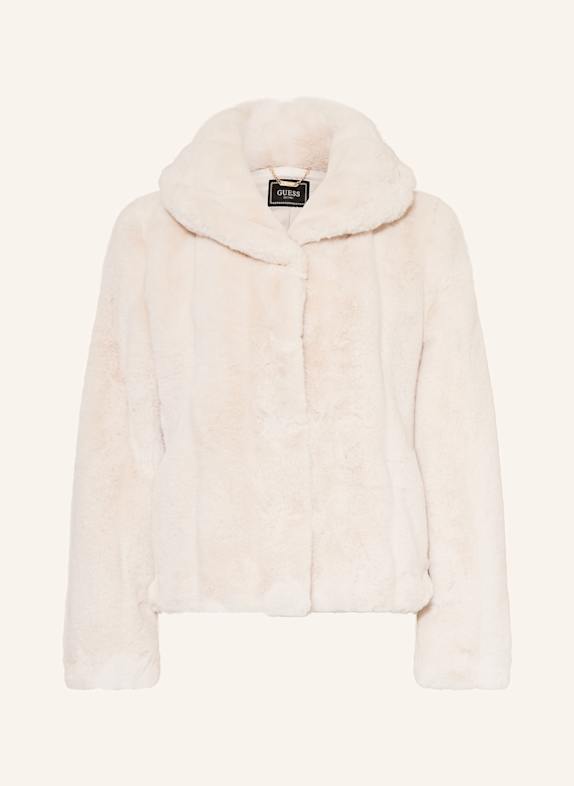 GUESS Kunstfell-Jacke NEW SOPHY ECRU