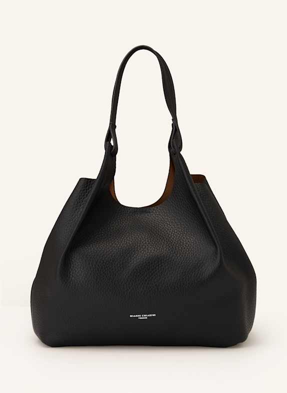 GIANNI CHIARINI Hobo-Bag DUA XL mit Pouch SCHWARZ