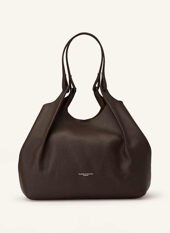 GIANNI CHIARINI Hobo-Bag DUA XL mit Pouch DUNKELBRAUN
