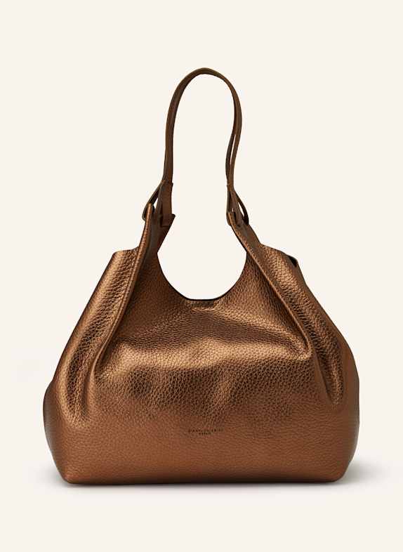 GIANNI CHIARINI Hobo-Bag DUA XL mit Pouch COGNAC