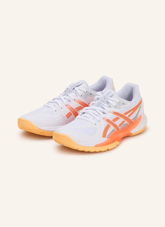 ASICS Indoorschuhe POWERBREAK FF WEISS/ ORANGE/ GRAU