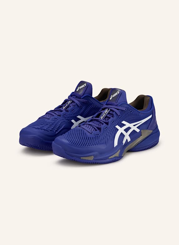 ASICS Tennisschuhe COURT FF 3 CLAY BLAU/ WEISS/ GRAU