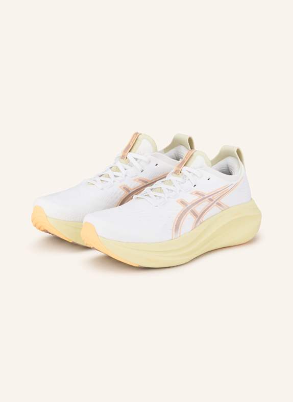 ASICS Laufschuhe GEL-NIMBUS 27 WEISS/ TAUPE/ ORANGE