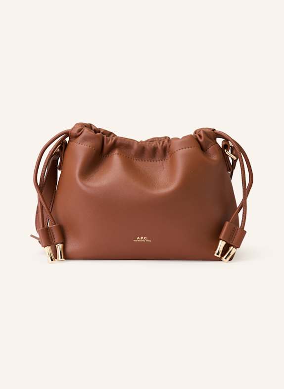 A.P.C. Torba na ramię NINON MINI BRĄZOWY