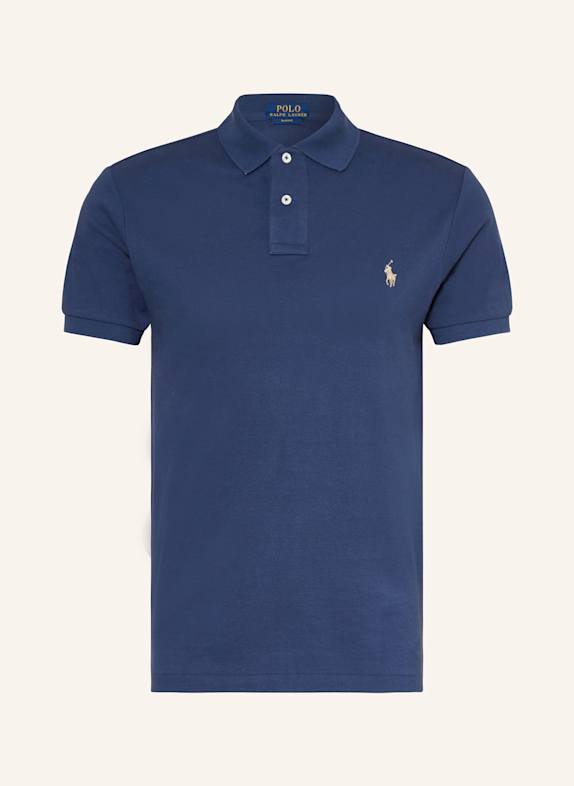 POLO RALPH LAUREN Piqué polo shirt slim fit DARK BLUE