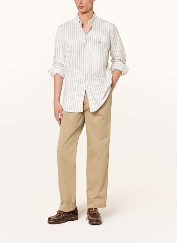 POLO RALPH LAUREN Oxford-overhemd Custom Fit WIT / BLAUW