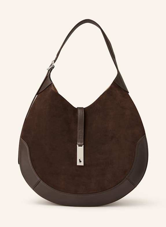 POLO RALPH LAUREN Schultertasche DUNKELBRAUN