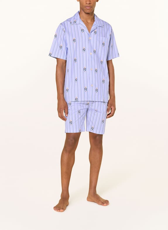 POLO RALPH LAUREN Loungeshorts LICHTBLAUW / LICHTBRUIN / WIT